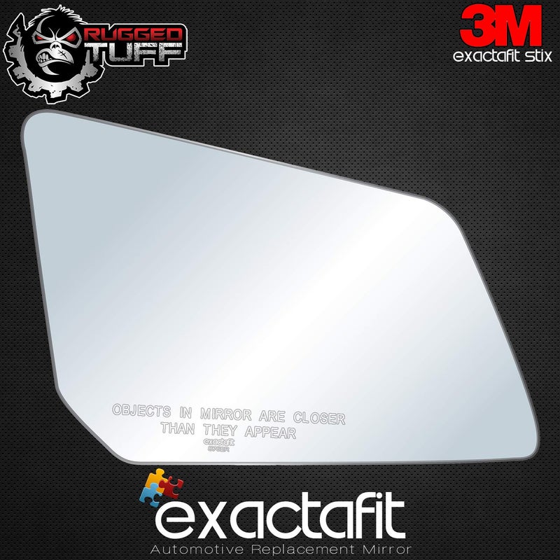 Rugged TUFF Passenger Side Mirror Glass Replacement For 2009-2016 Chevy Traverse Compatible With 2007-2017 GMC Acadia and 2007-2010 Saturn Outlook Right Door Convex Mirrors exactafit 8762R - Image 3